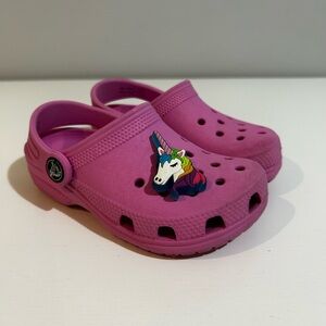 CROCS Kids Slippers with Unicorn in Purple